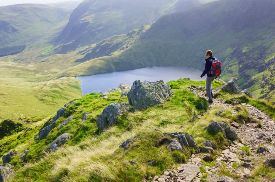 Hiker in the Lake District