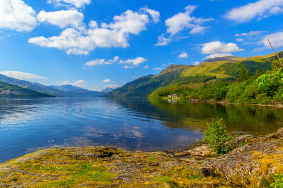 Loch Lomond at Rowardennan, Scotland, UK