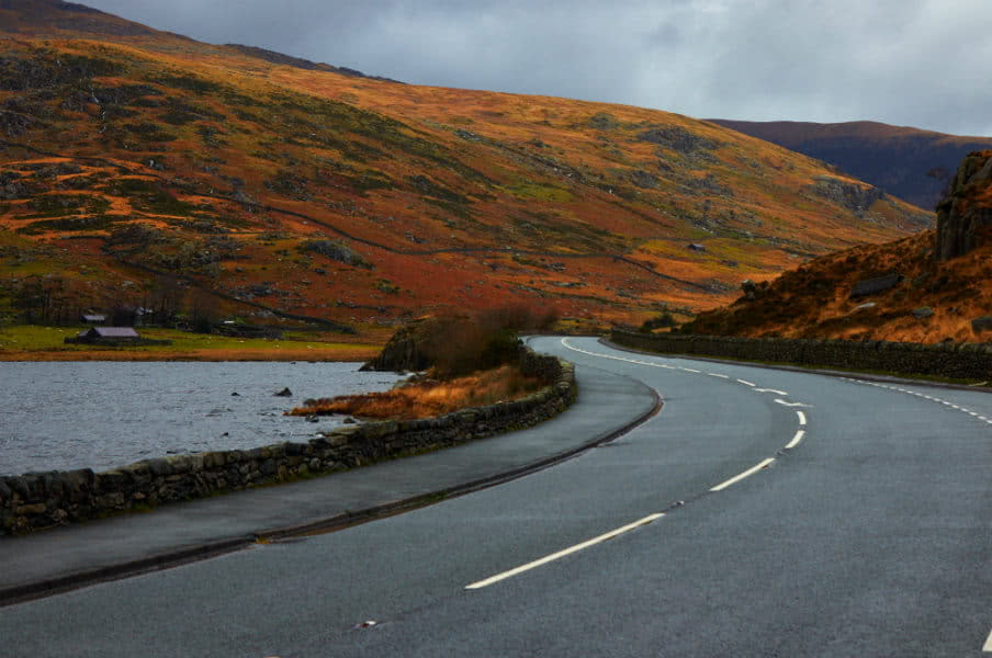 Road through Snowdonia, Wales