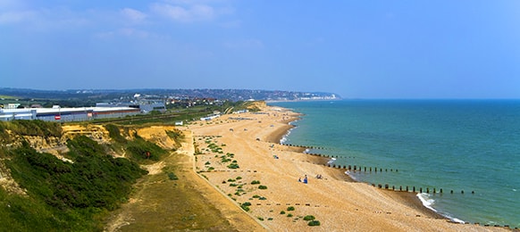 Beach Sussex Coast between Bexhill and Hastings