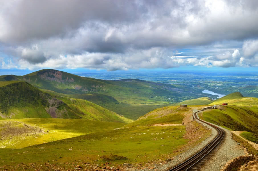 Snowdonia panorama from Mount Snowdon Snowdonia panorama from Mount Snowdon