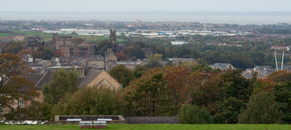 view of lancaster from the park